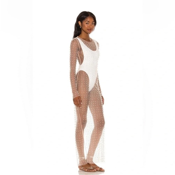 Usweetie Champagne Nights Mesh Dress in White/Ivory Size Small- Nwot/NEVER WORN - Picture 5 of 14